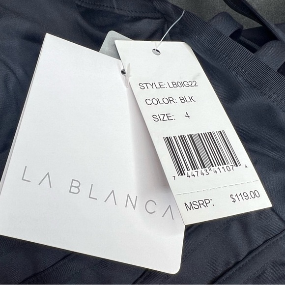 LA BLANCA Cross Back One-Piece Swimsuit - Picture 7 of 8